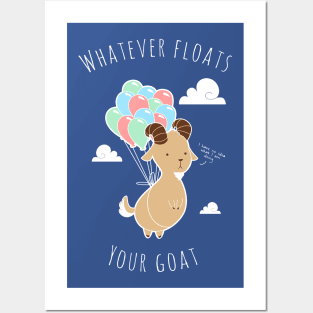 Floaty Goat. Posters and Art